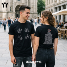 AI generated image 2 people wearing TShirt